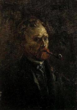 Self Portrait with Pipe, II